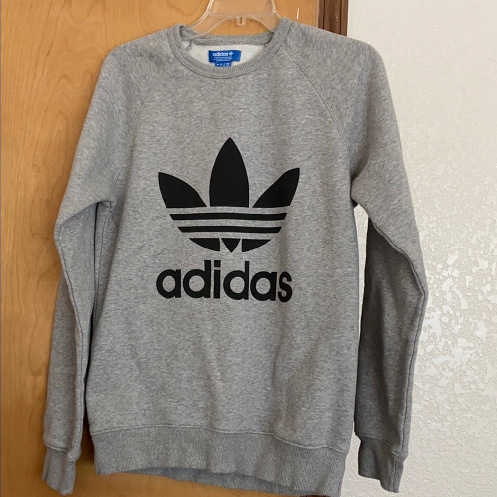 Adidas crew neck logo sweatshirt size Medium